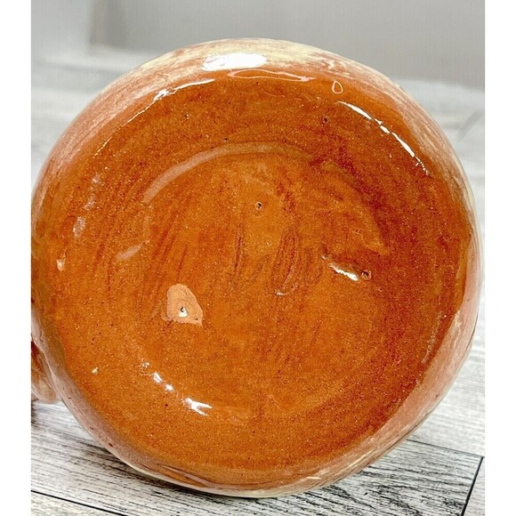 Wilder Redware CREAMER & SUGAR BOWL WITH LID Modern Farmhouse*Tiny Flaw Boho - Picture 9 of 16